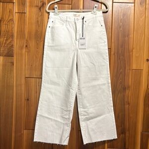 Oat New York White Flare Wide Leg Jeans